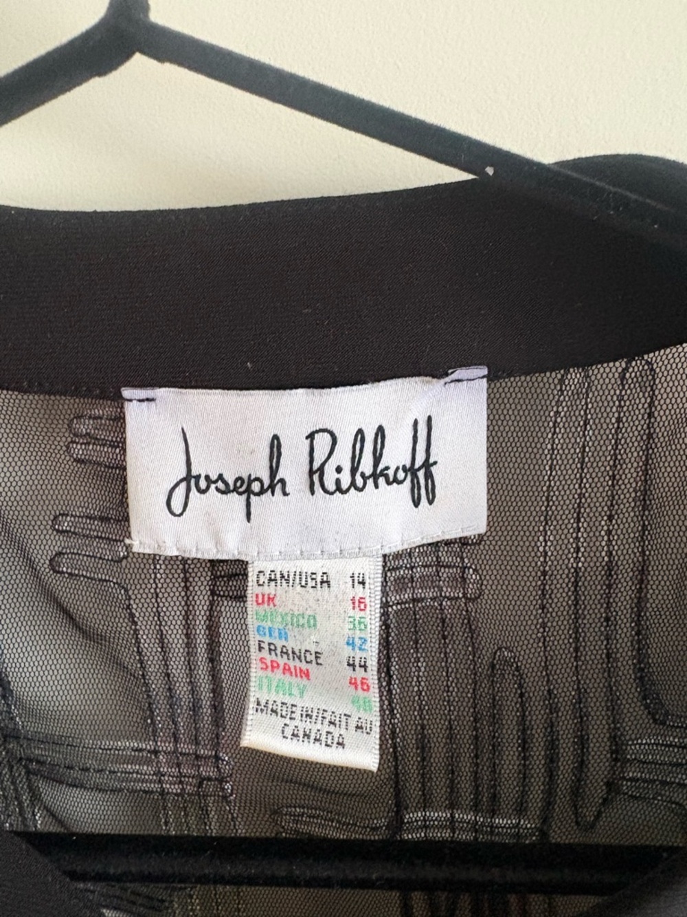 Joseph Ribkoff Multicolor Abstract Print Open Jacket - Women's - Picture 2 of 3